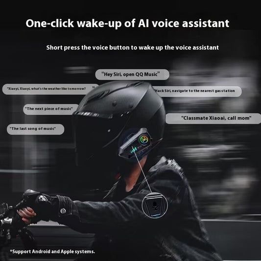 BenZvibe Helmet Bluetooth Headset Y10 – Built-in Intercom, Waterproof, Integrated Motorcycle Wireless Headset