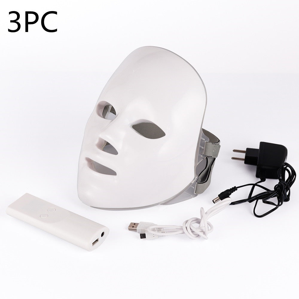 7-Color LED Photon Therapy Beauty Instrument – Skin Rejuvenation & Facial Care Mask