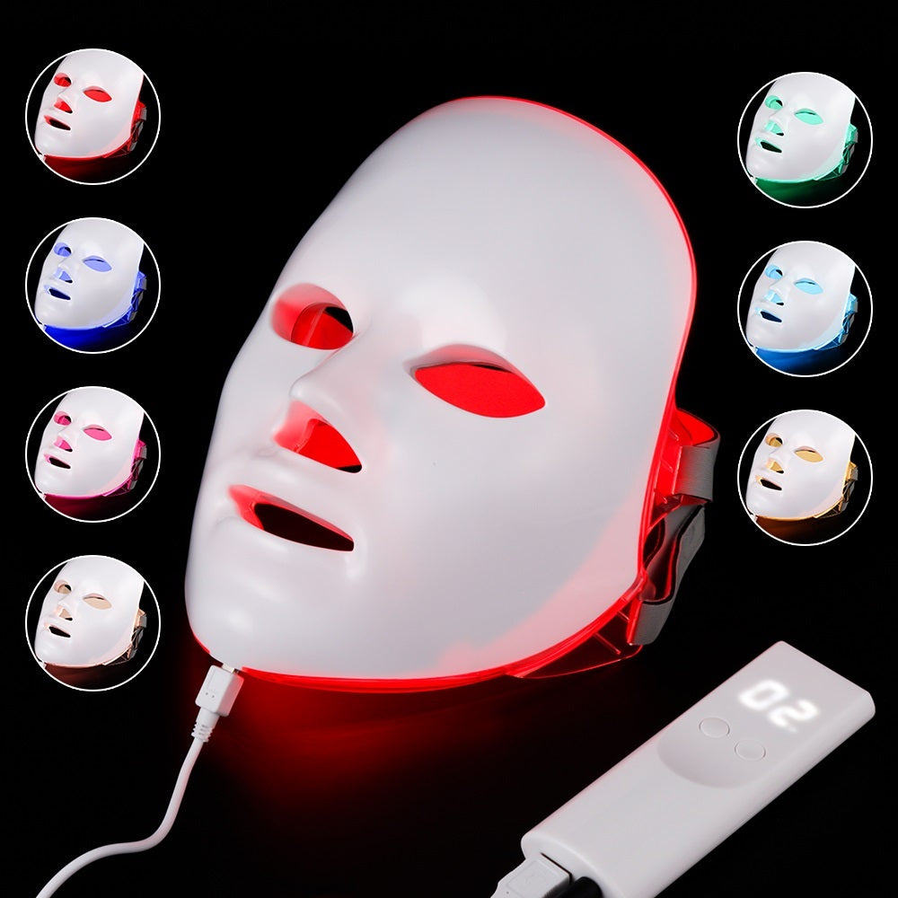 7-Color LED Photon Therapy Beauty Instrument – Skin Rejuvenation & Facial Care Mask