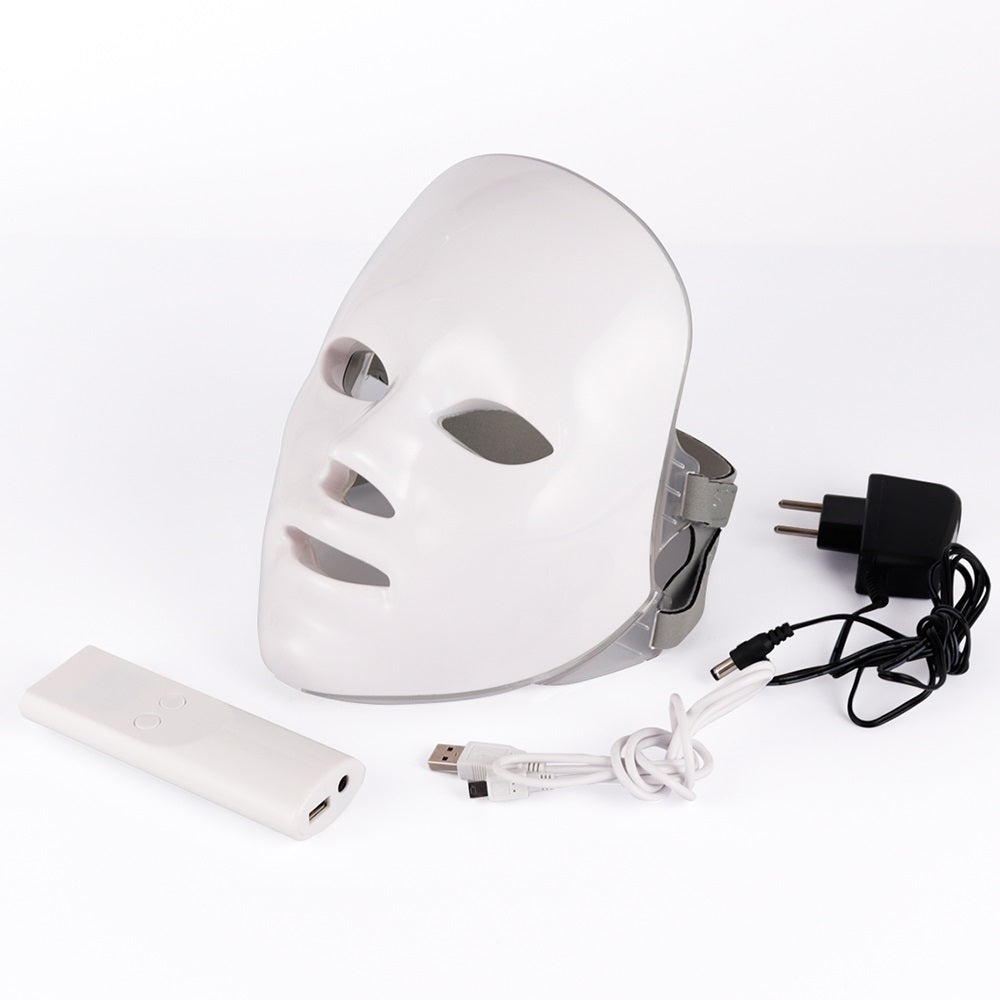 7-Color LED Photon Therapy Beauty Instrument – Skin Rejuvenation & Facial Care Mask