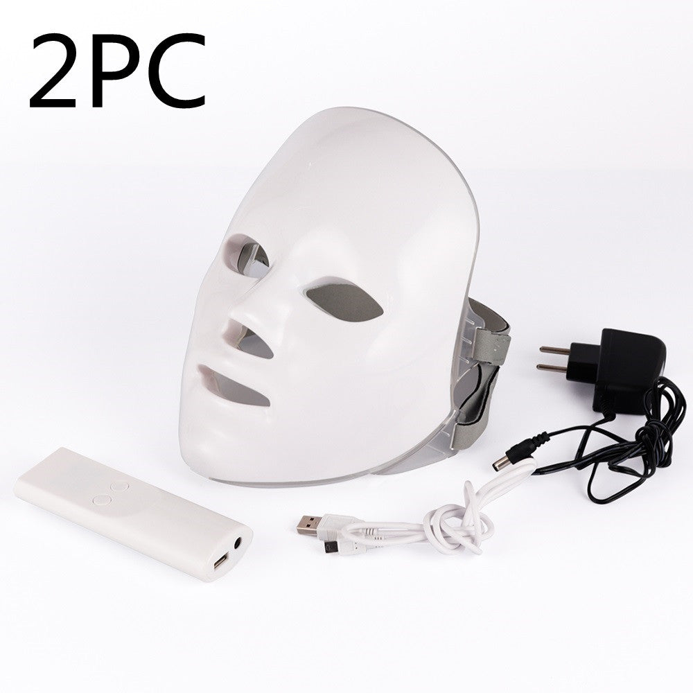 7-Color LED Photon Therapy Beauty Instrument – Skin Rejuvenation & Facial Care Mask
