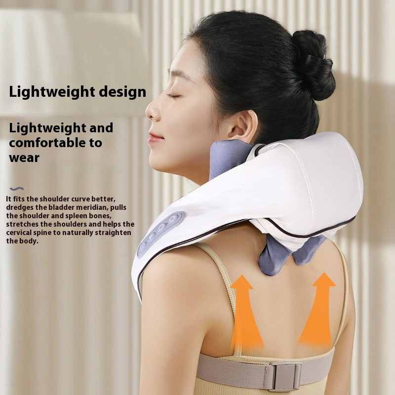 Châle de massage des épaules et de la nuque, pétrissage manuel